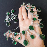 Emerald Green Necklace Set